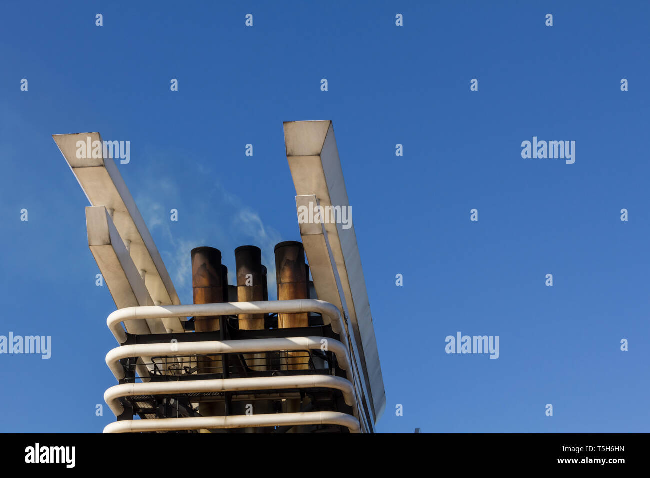 Chimney of a ferry Stock Photo - Alamy