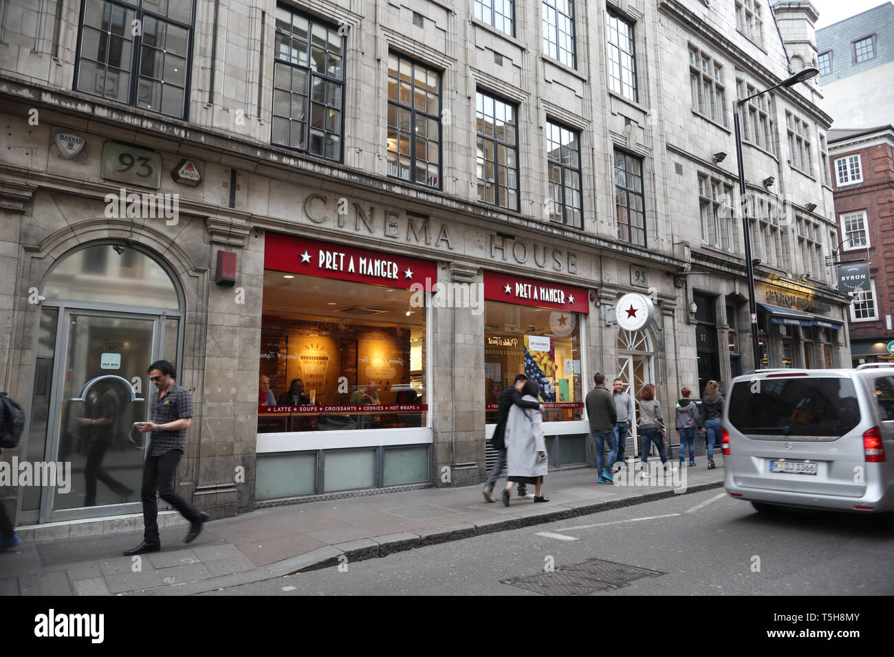 Pret A Manger in Little Italy, Soho, London, England, UK Stock Photo