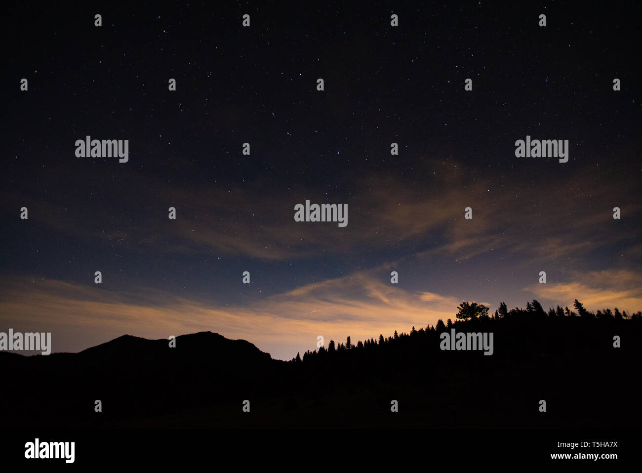 Night Sky in Colorado Stock Photo Alamy