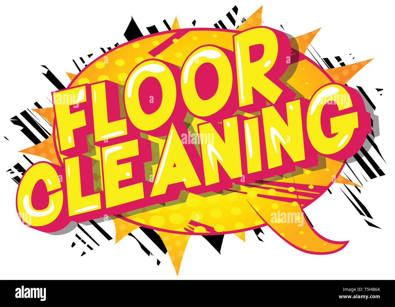 Floor Cleaning - Vector illustrated comic book style phrase on abstract  background Stock Vector Image & Art - Alamy