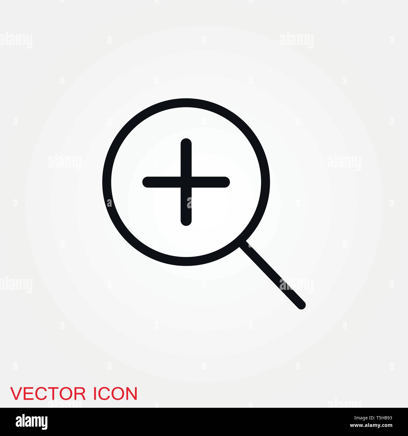 Zoom icon vector sign symbol for design Stock Vector Image & Art Alamy