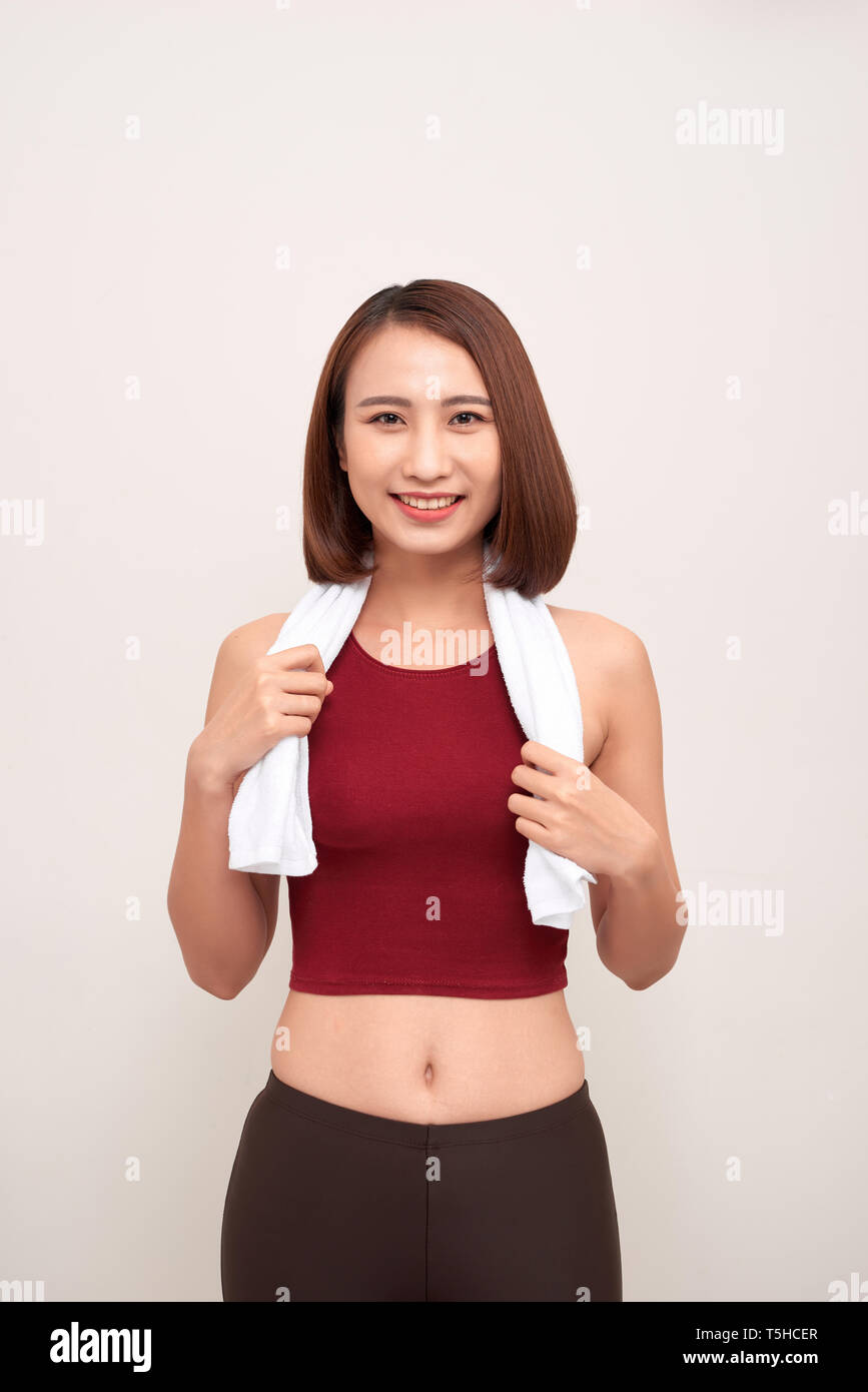 Young sporty woman light hi-res stock photography and images - Alamy