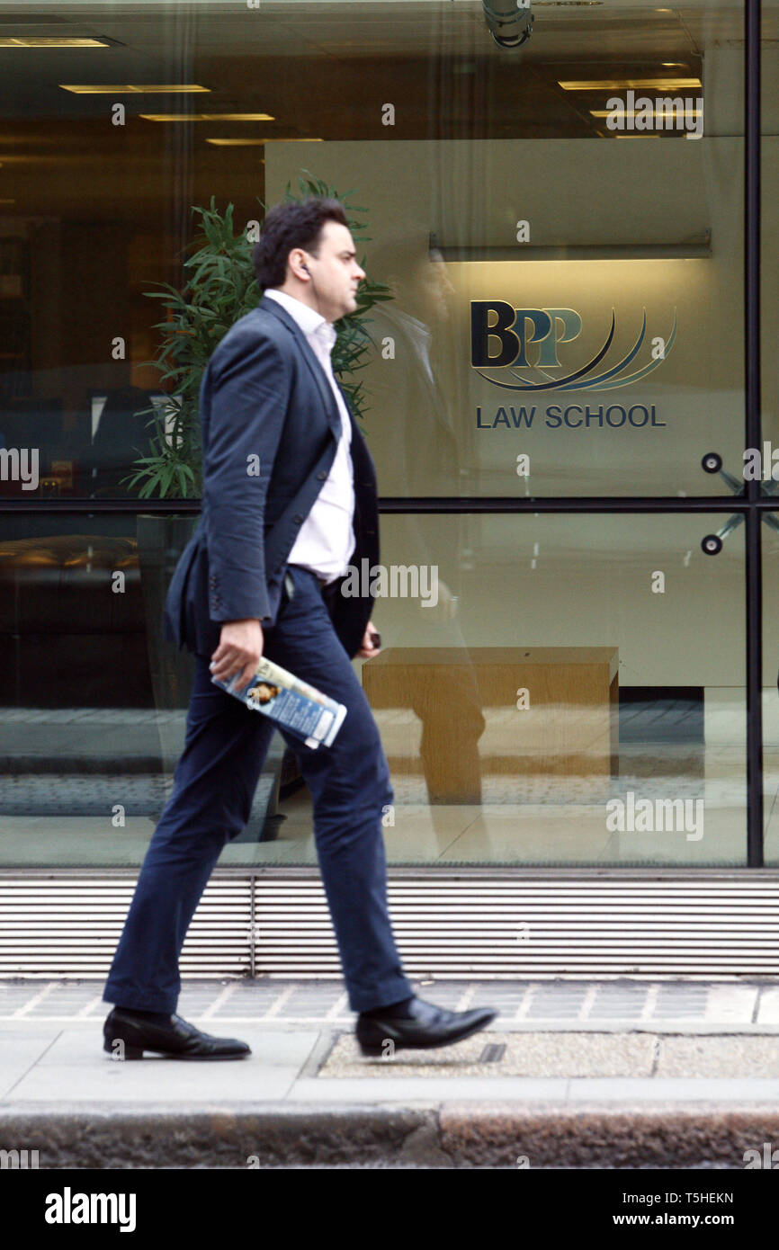 BPP Law school in Holborn is the 1st private sector company in the UK to become a university college as of July 2010. 16.10.2010. Stock Photo