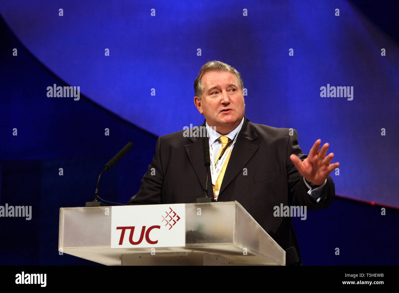 Paul Kenny GMB. TUC Conference, Manchester. 13 September 2010. Stock Photo