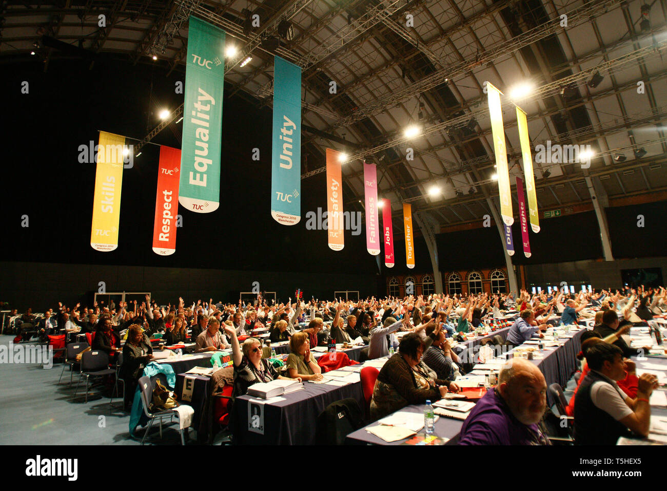 TUC Conference, Manchester. 13 September 2010. Stock Photo