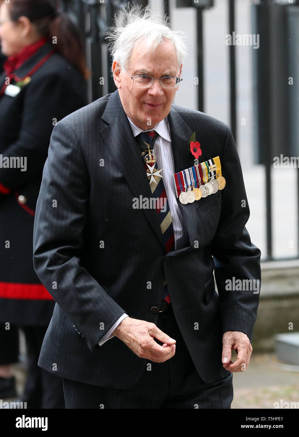 The Duke of Gloucester attends the Anzac Day Service of Commemoration and Thanksgiving at Westminster Abbey, London. Stock Photo