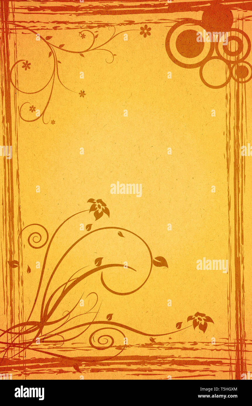 paper background with flower ornaments Stock Photo Alamy