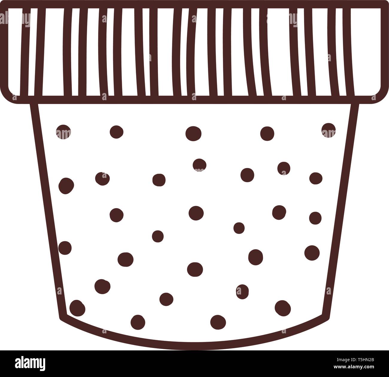 cute flower pot isolated icon Stock Vector Image & Art - Alamy