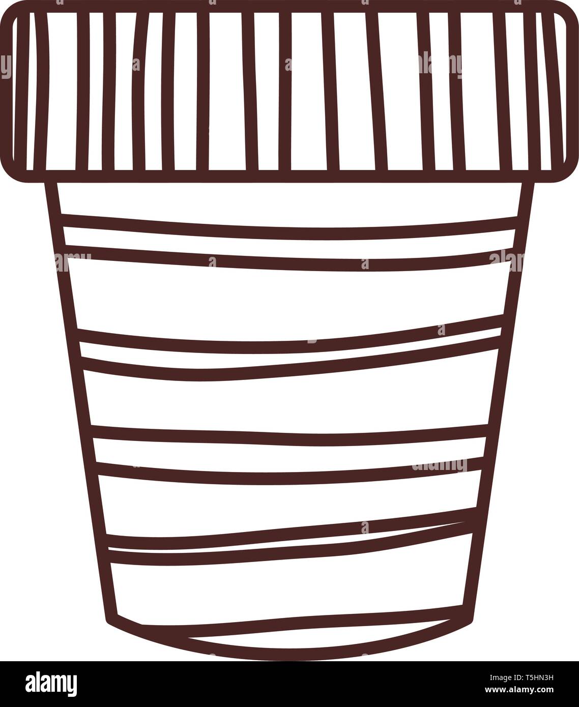 cute flower pot isolated icon Stock Vector Image & Art - Alamy