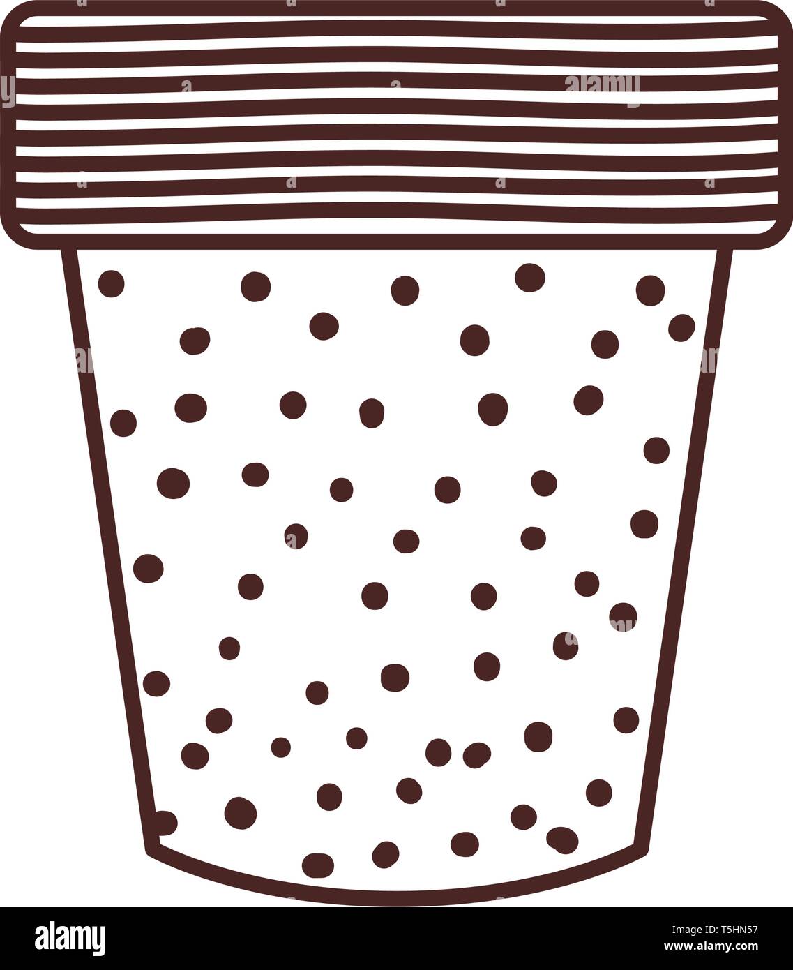 cute flower pot isolated icon Stock Vector Image & Art - Alamy