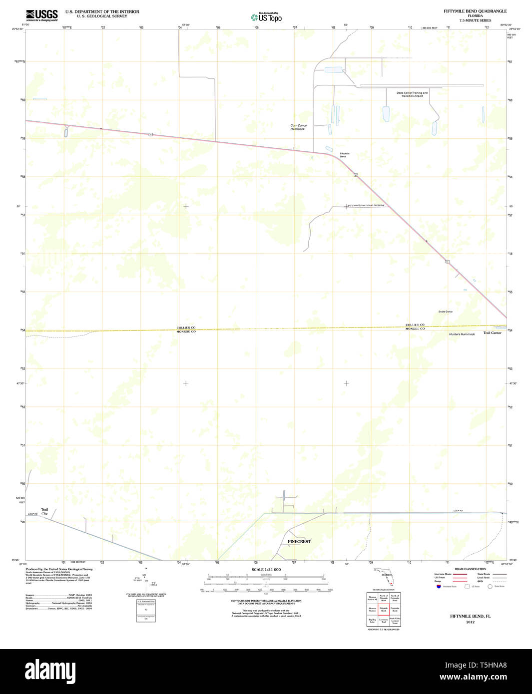 USGS TOPO Map Florida FL Fiftymile - Usgs Topo Map Florida Fl Fiftymile Bend 20120709 Tm Restoration T5HNA8 