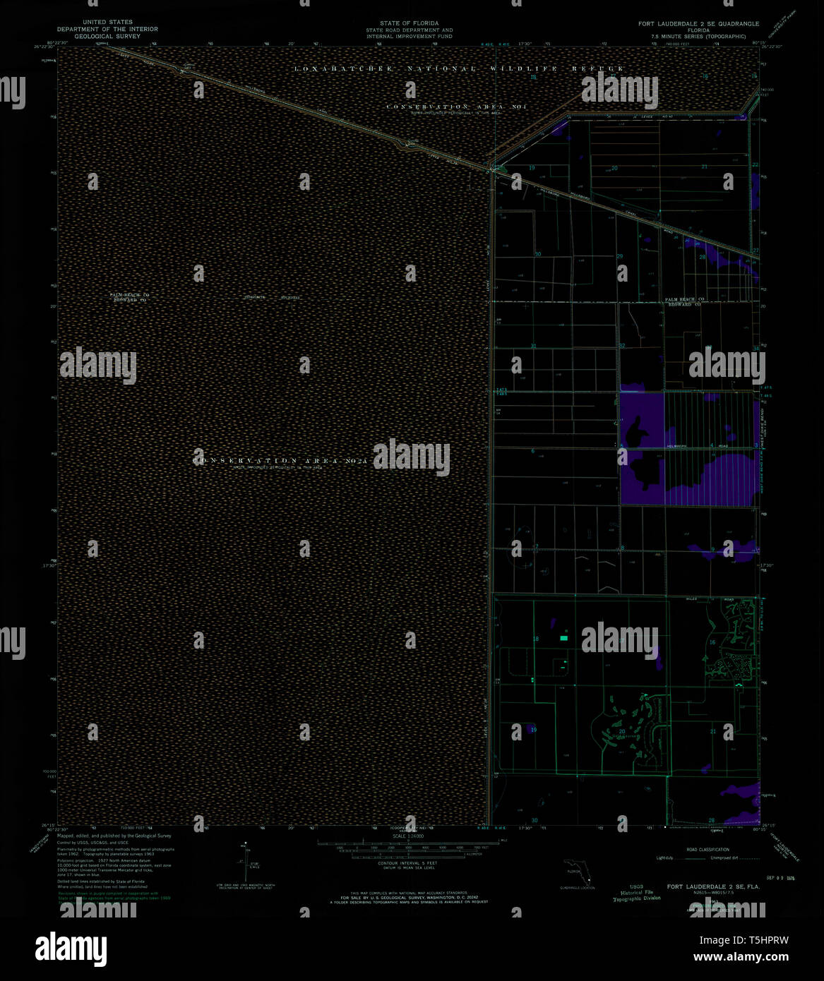 USGS TOPO Map Florida FL Fort Lauderdale - Usgs Topo Map Florida Fl Fort Lauderdale 2 Se 346247 1963 24000 Inverted Restoration T5HPRW 