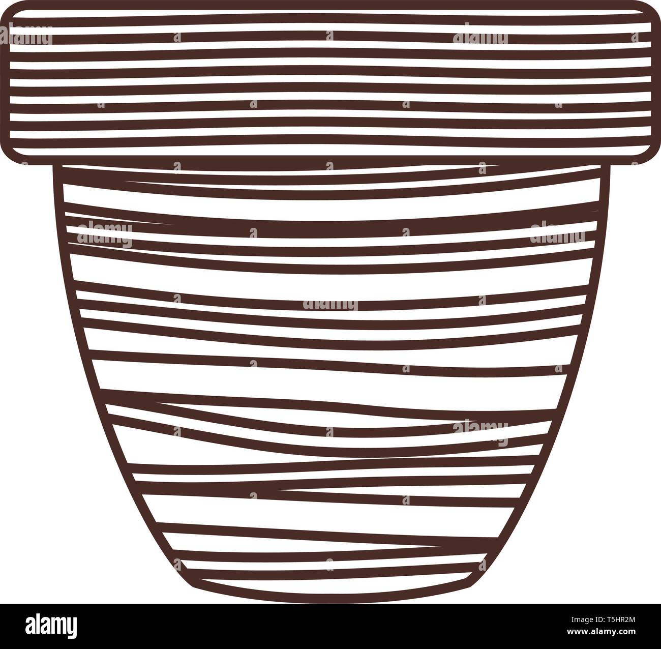 cute flower pot isolated icon Stock Vector Image & Art - Alamy