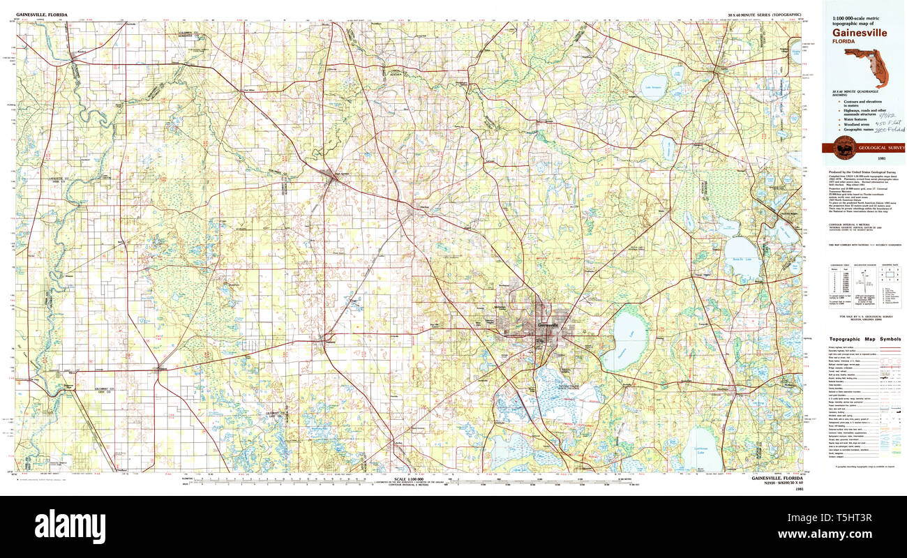 Gainesville florida map hires stock photography and images Alamy