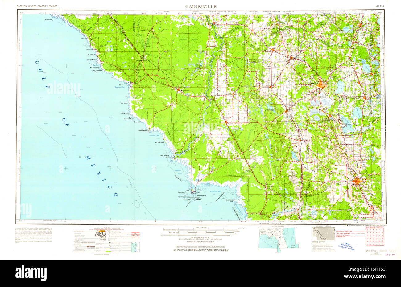 Gainesville florida map hi-res stock photography and images - Alamy