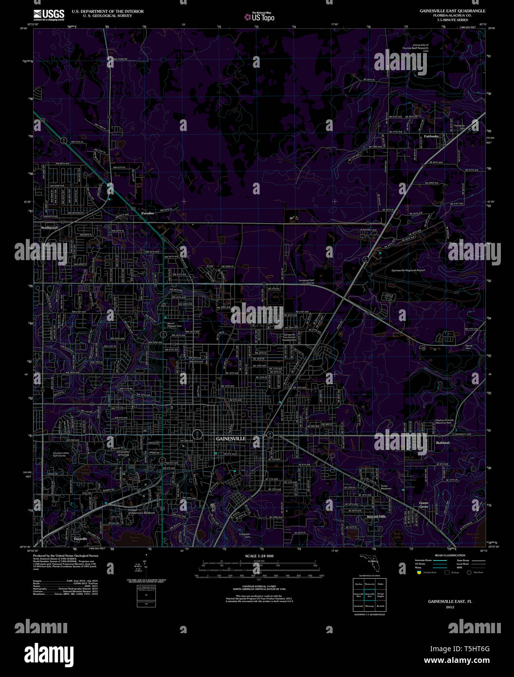 Gainesville florida map hires stock photography and images Alamy
