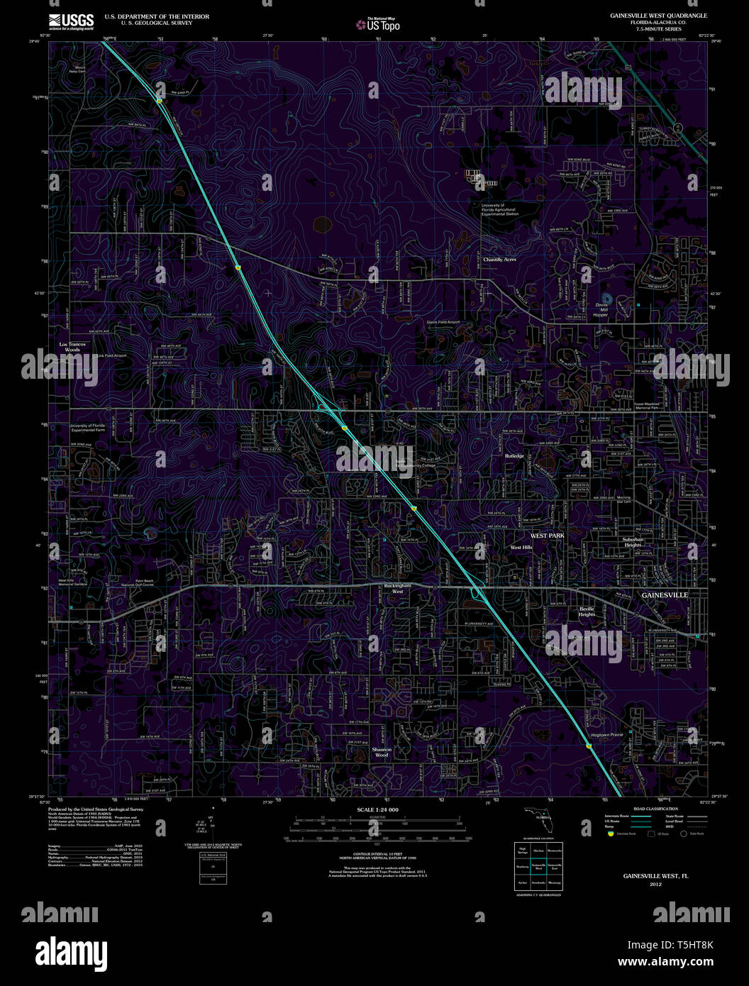 Gainesville florida map hires stock photography and images Alamy