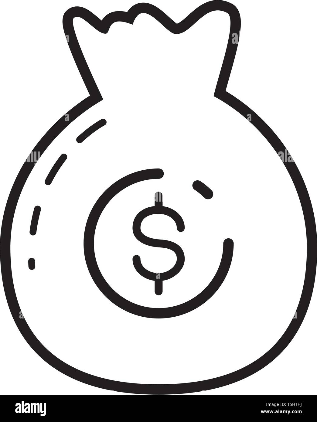 money bag saving Stock Vector Image & Art - Alamy