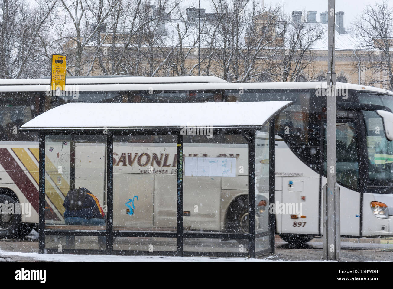 Bus Station Of Porvoo Finland Stock Photo Alamy bus-station-of-porvoo-finland-stock-photo-alamy