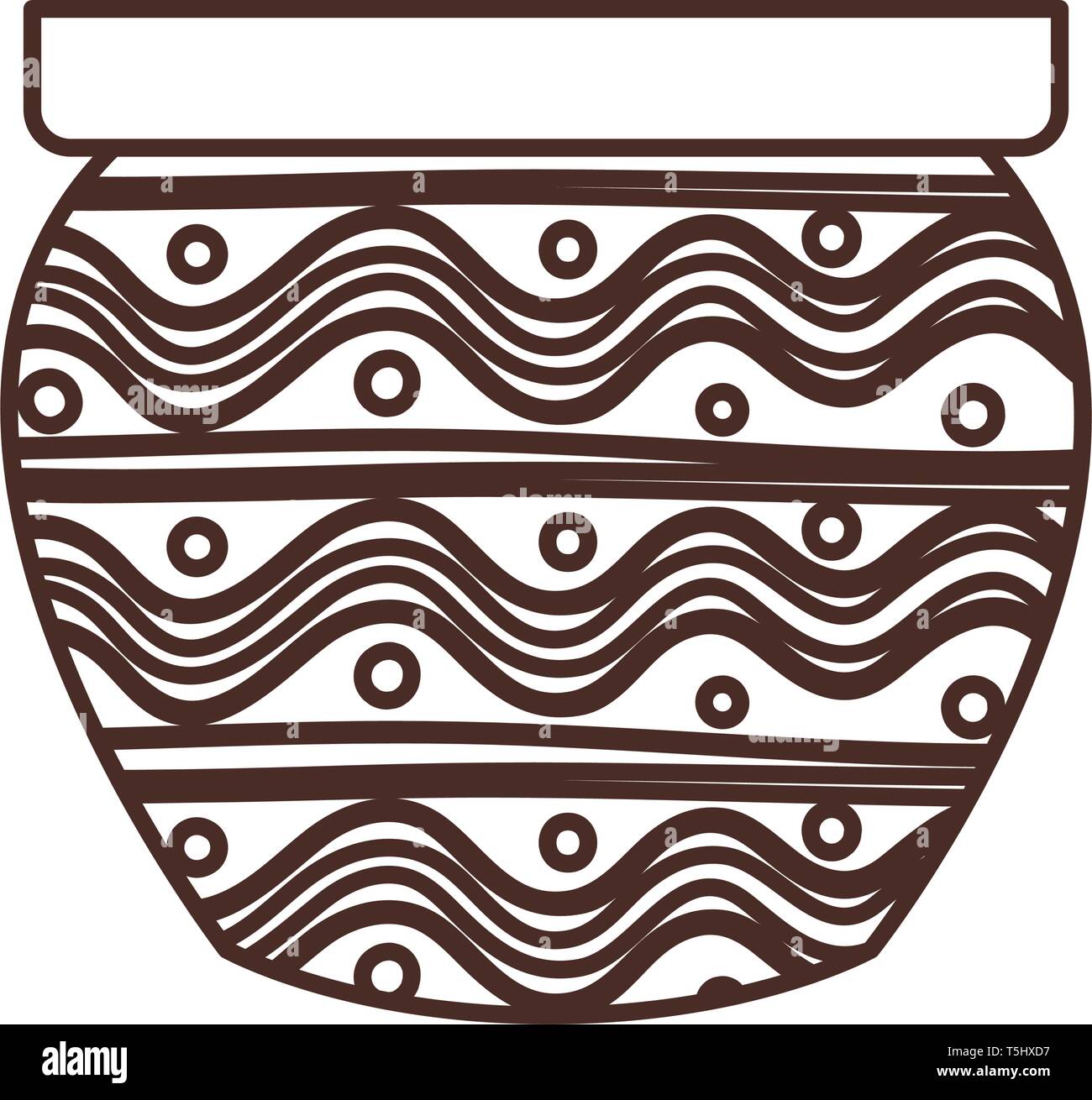 cute flower pot isolated icon Stock Vector Image & Art - Alamy