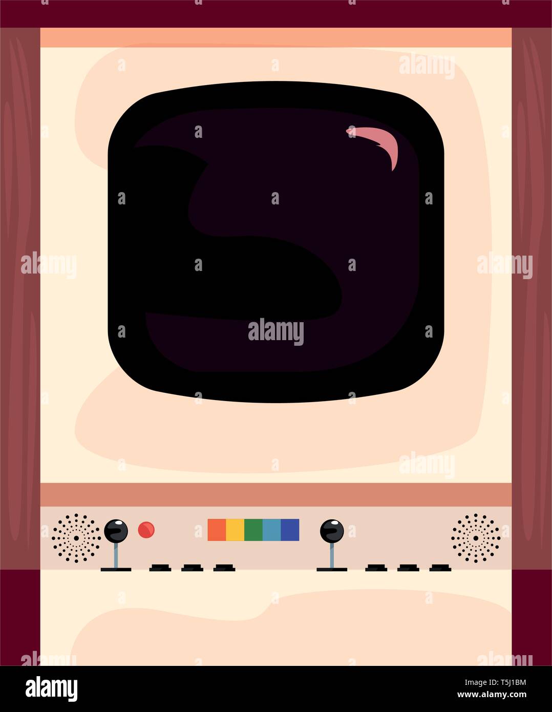 arcade machine video game retro vector illustration design Stock Vector ...