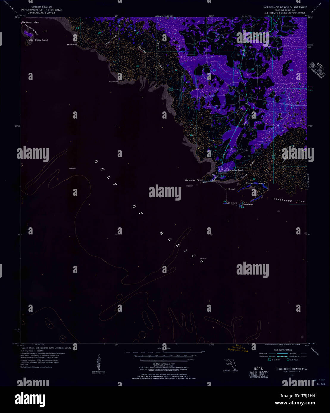 Horseshoe beach map hires stock photography and images Alamy