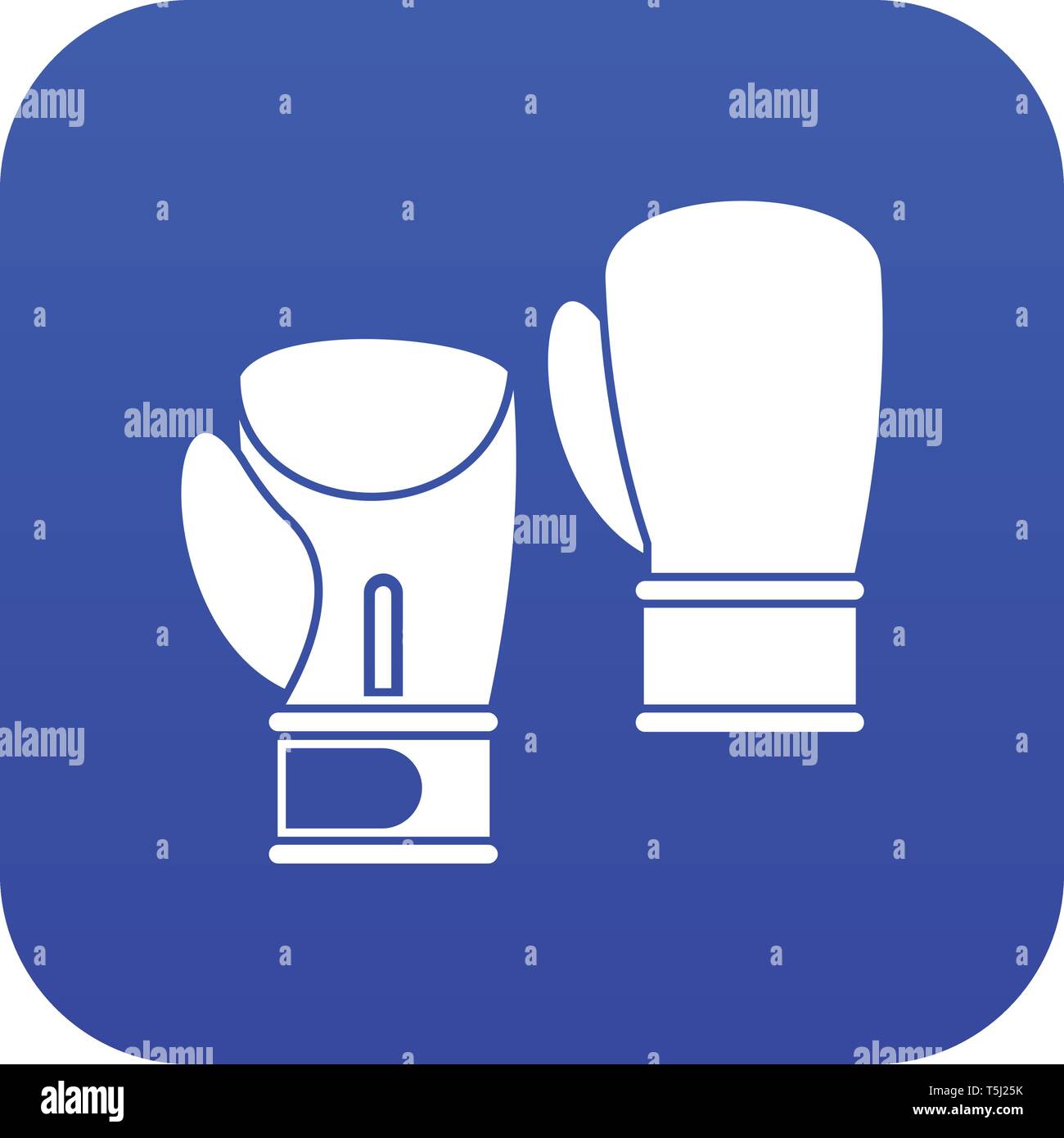 Boxing gloves icon digital blue Stock Vector Image & Art - Alamy