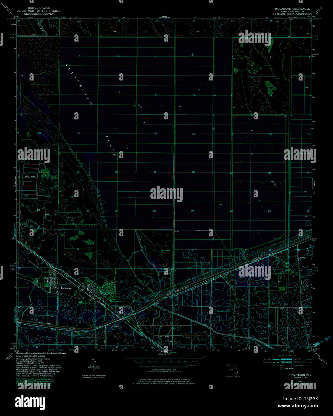 Indiantown florida map hires stock photography and images Alamy