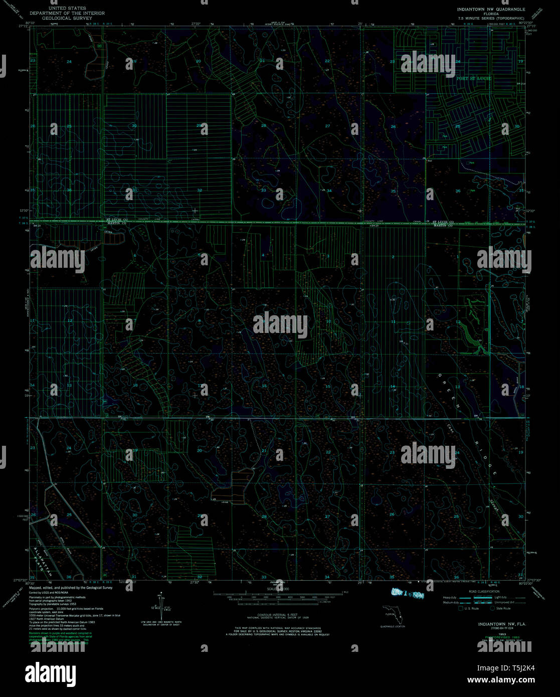 Indiantown florida map hires stock photography and images Alamy
