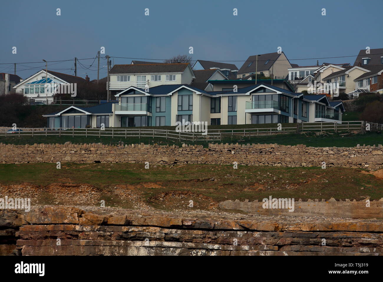 the Horizon new build block of flats in Slon lane Ogmore by sea with
