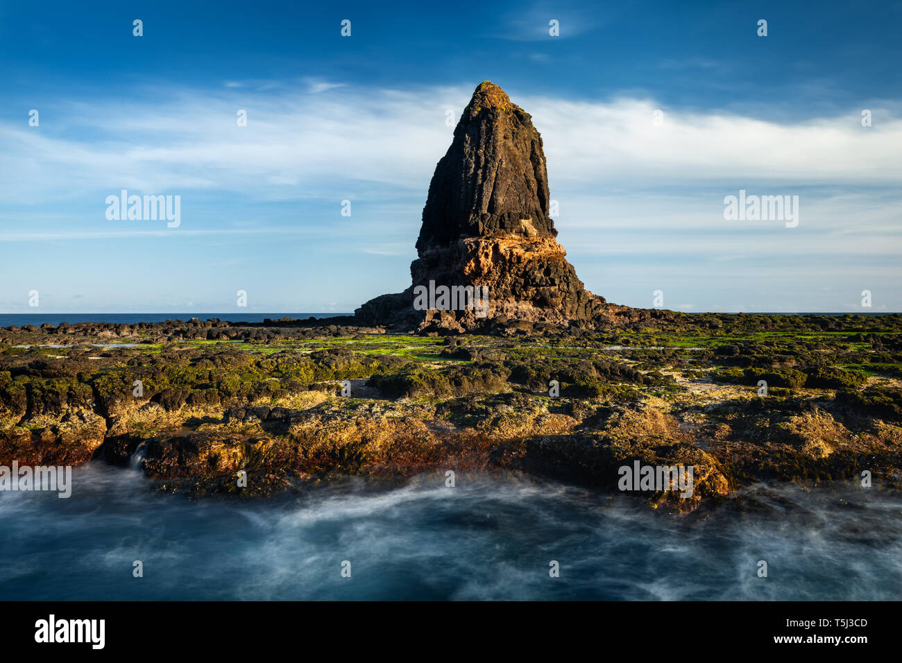 Famous Pulpit Rock at Cape Schanck. Stock Photo