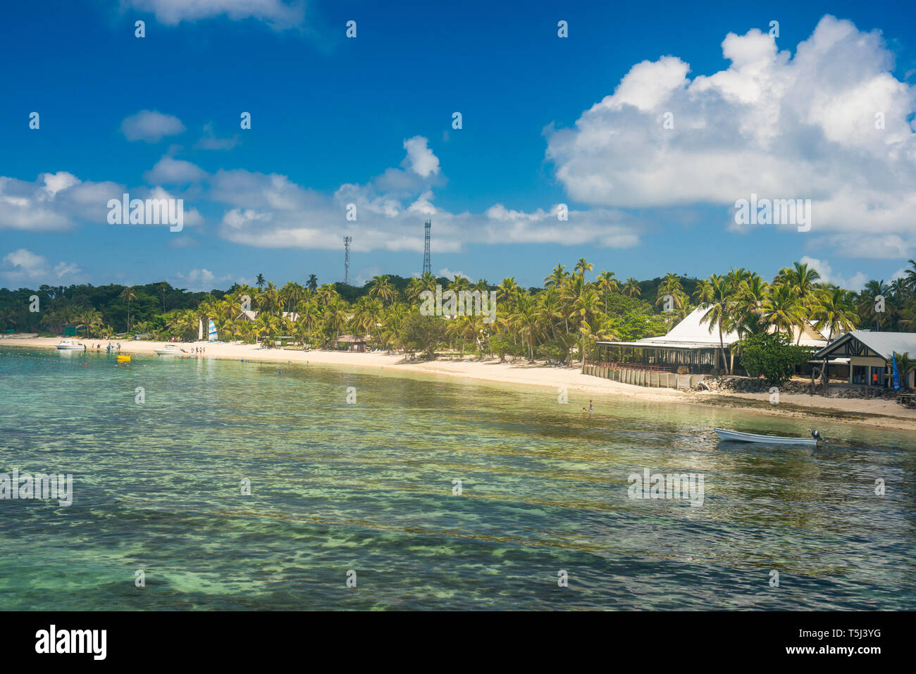 Fiji, Mamanuca islands, Mana island, beach Stock Photo