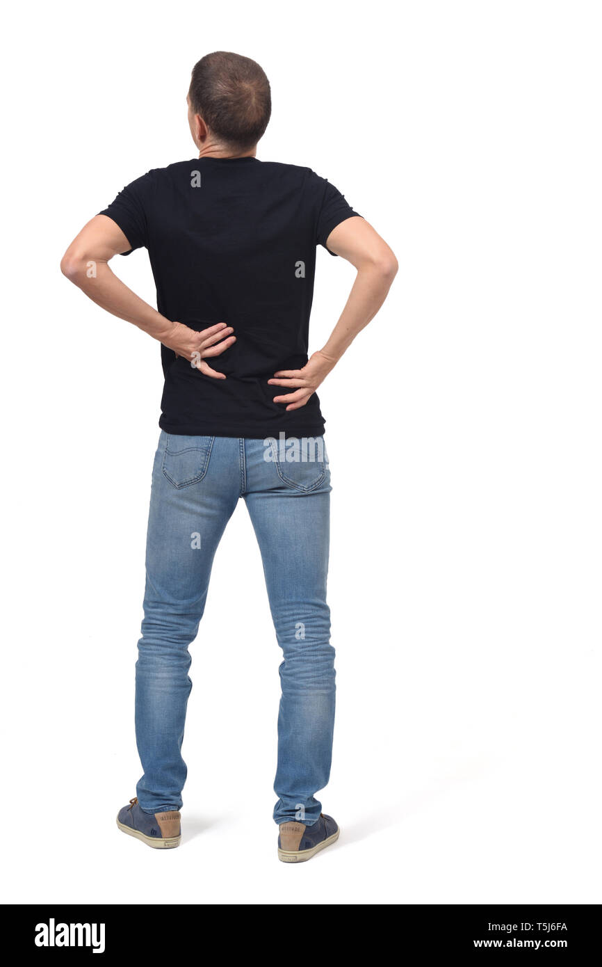 Back man waiting on Cut Out Stock Images Pictures Alamy