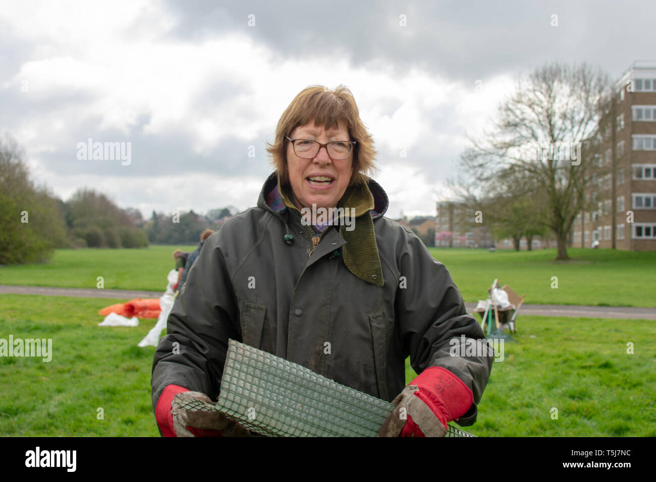 Our Stour is a new community project all about enjoying and improving the rivers and streams of the Stour Valley. The project will bring real benefits Stock Photo