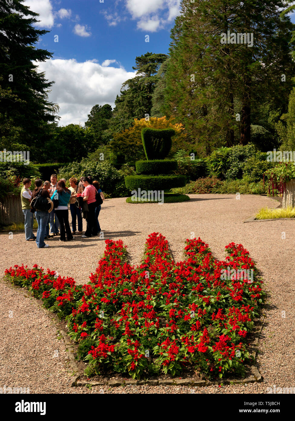 Red hand of ulster at mount stewart gardens county down hires stock