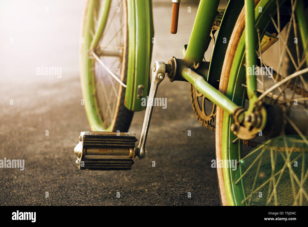 old fashioned pedal bike