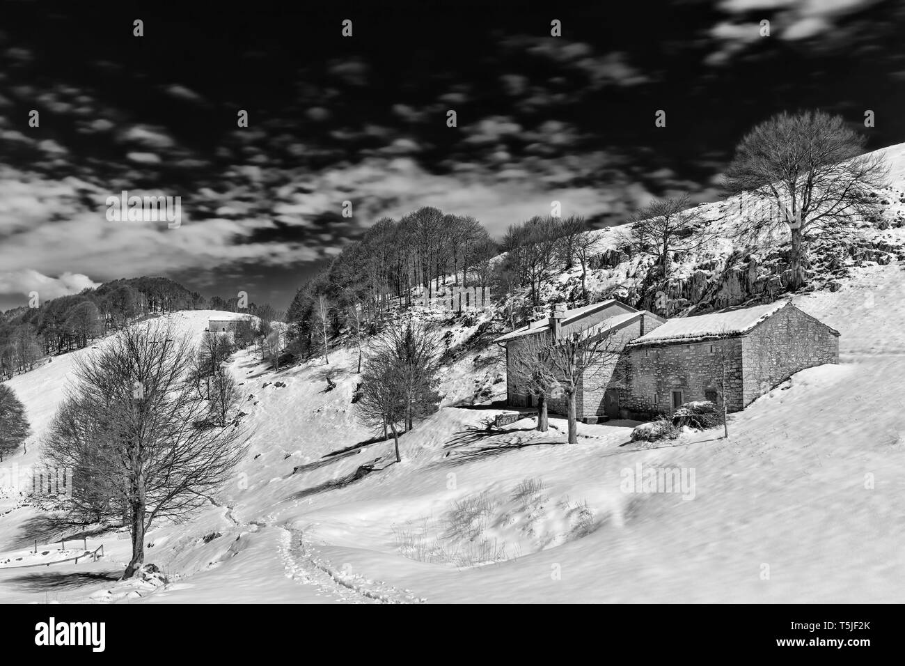 Beautiful place alps Black and White Stock Photos & Images - Alamy