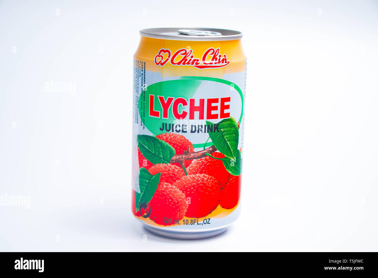 Lychee Litchi can juice fruit exotic chin chin Stock Photo Alamy