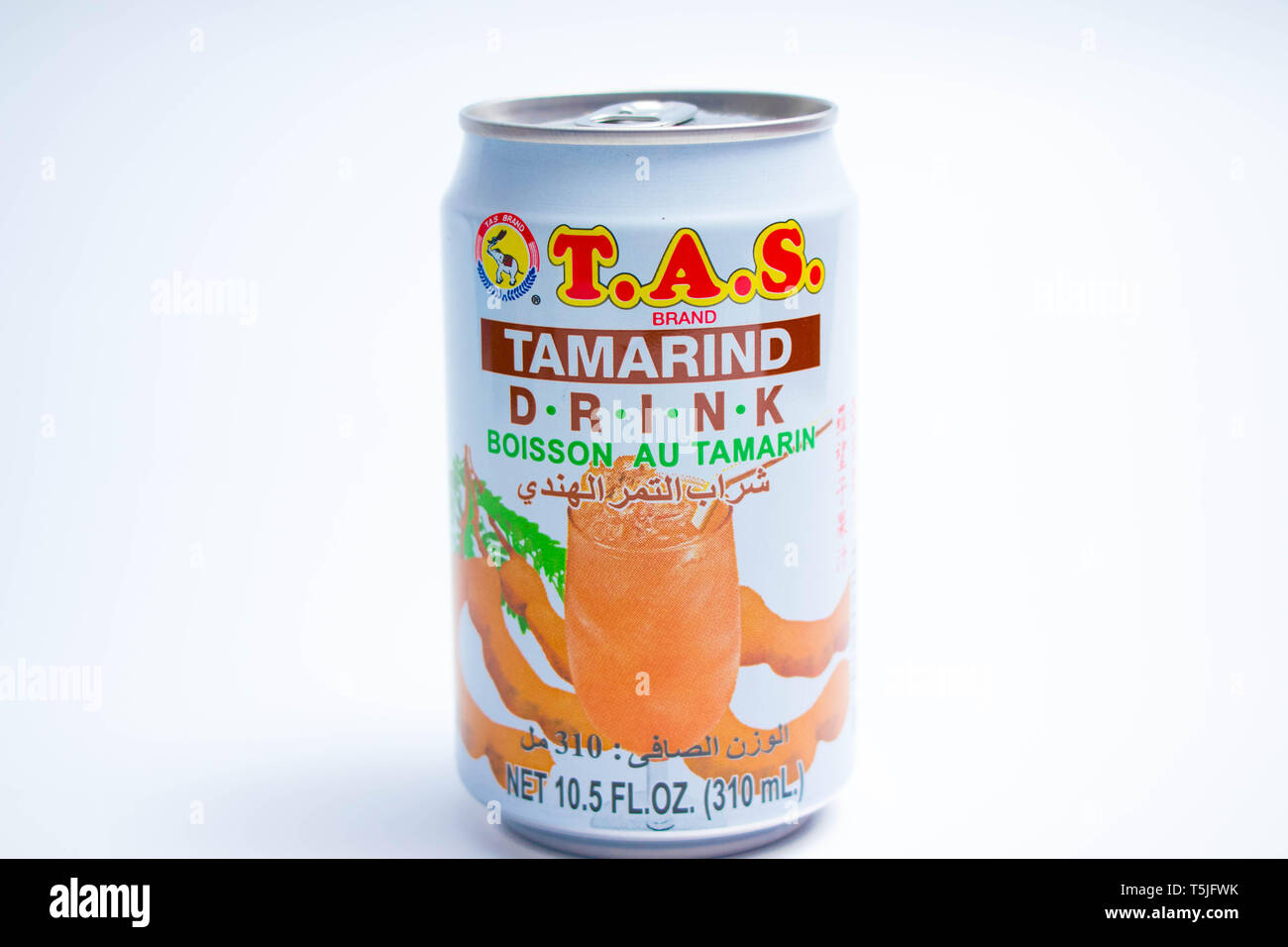 Tas Can Of Tamarind Juice From Thailand Exotic Fruit Drink Stock Photo Alamy