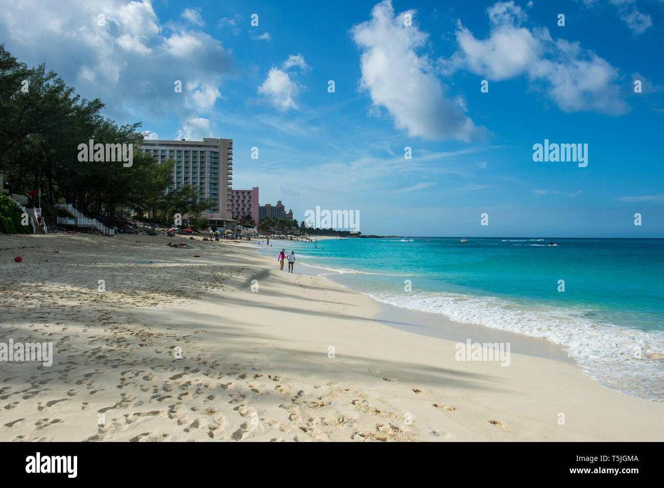 Bahamas, Nassau, Paradise Island, Cabbage Beach Stock Photo Alamy