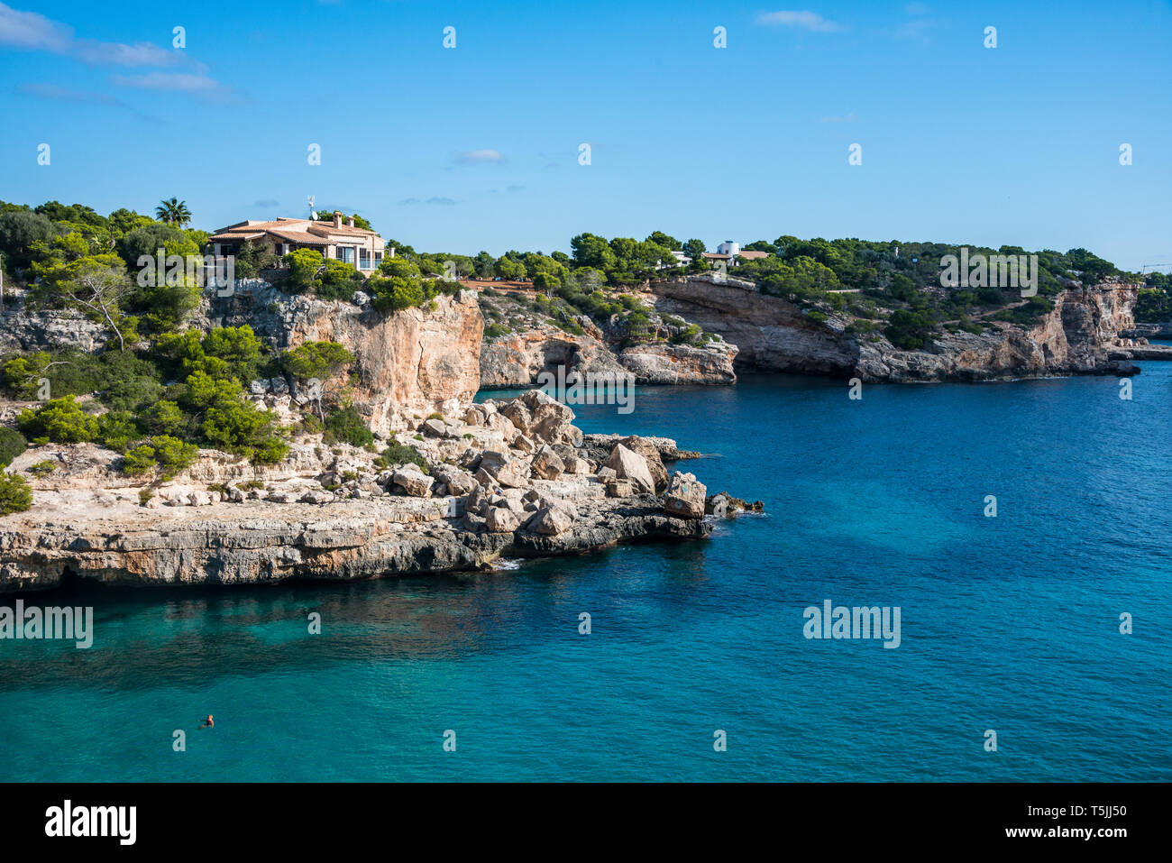 Spain, Baleares, Mallorca, bay Cala Llombards Stock Photo