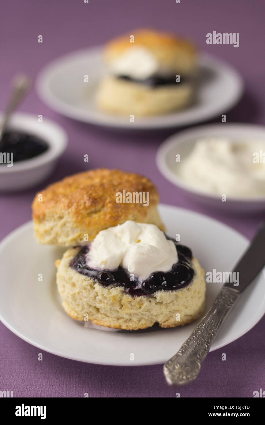 scones with jam and cream clipart flower