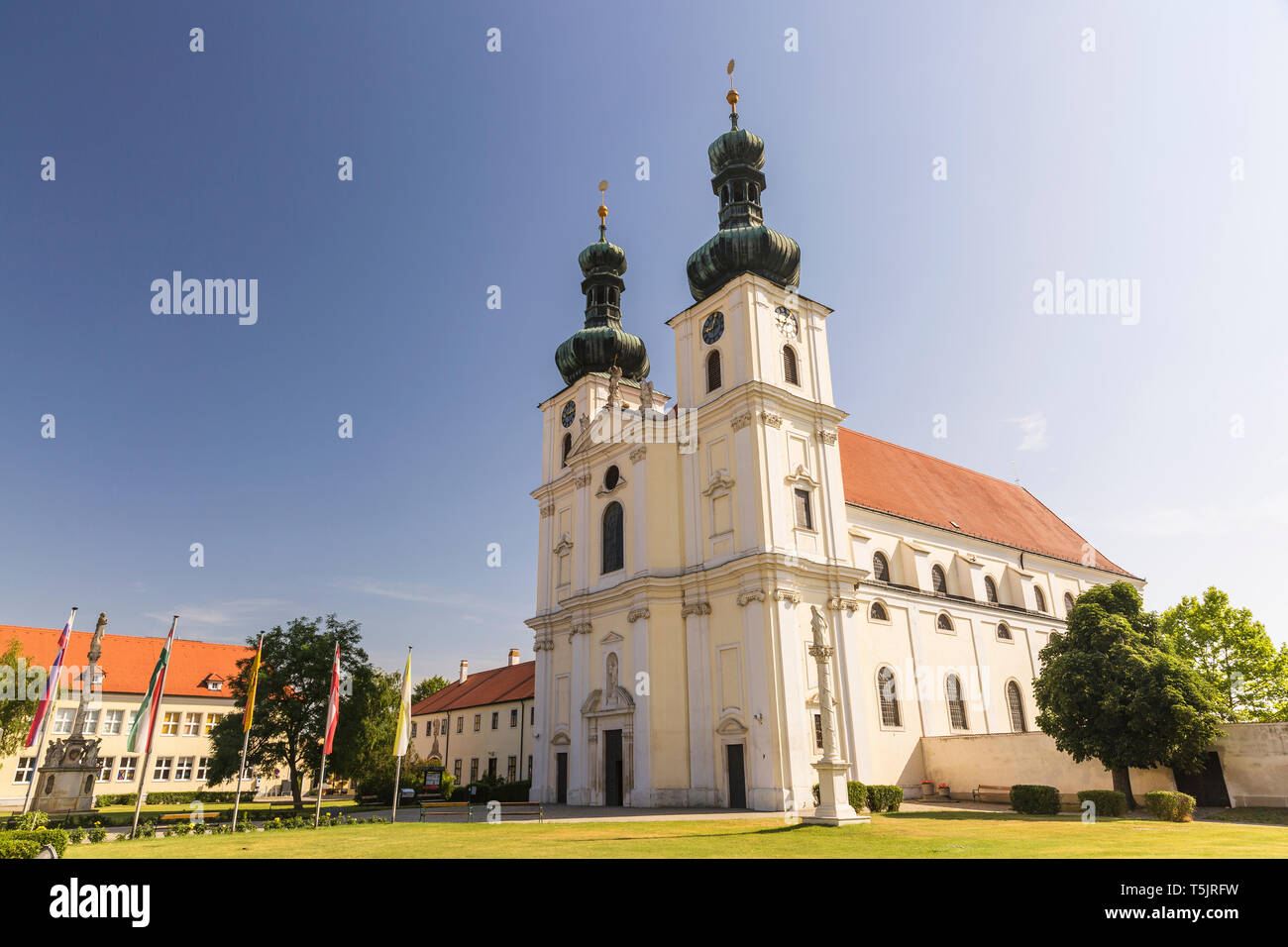 Austria, Burgenland, Frauenkirchen, basilica Maria Geburt Stock Photo