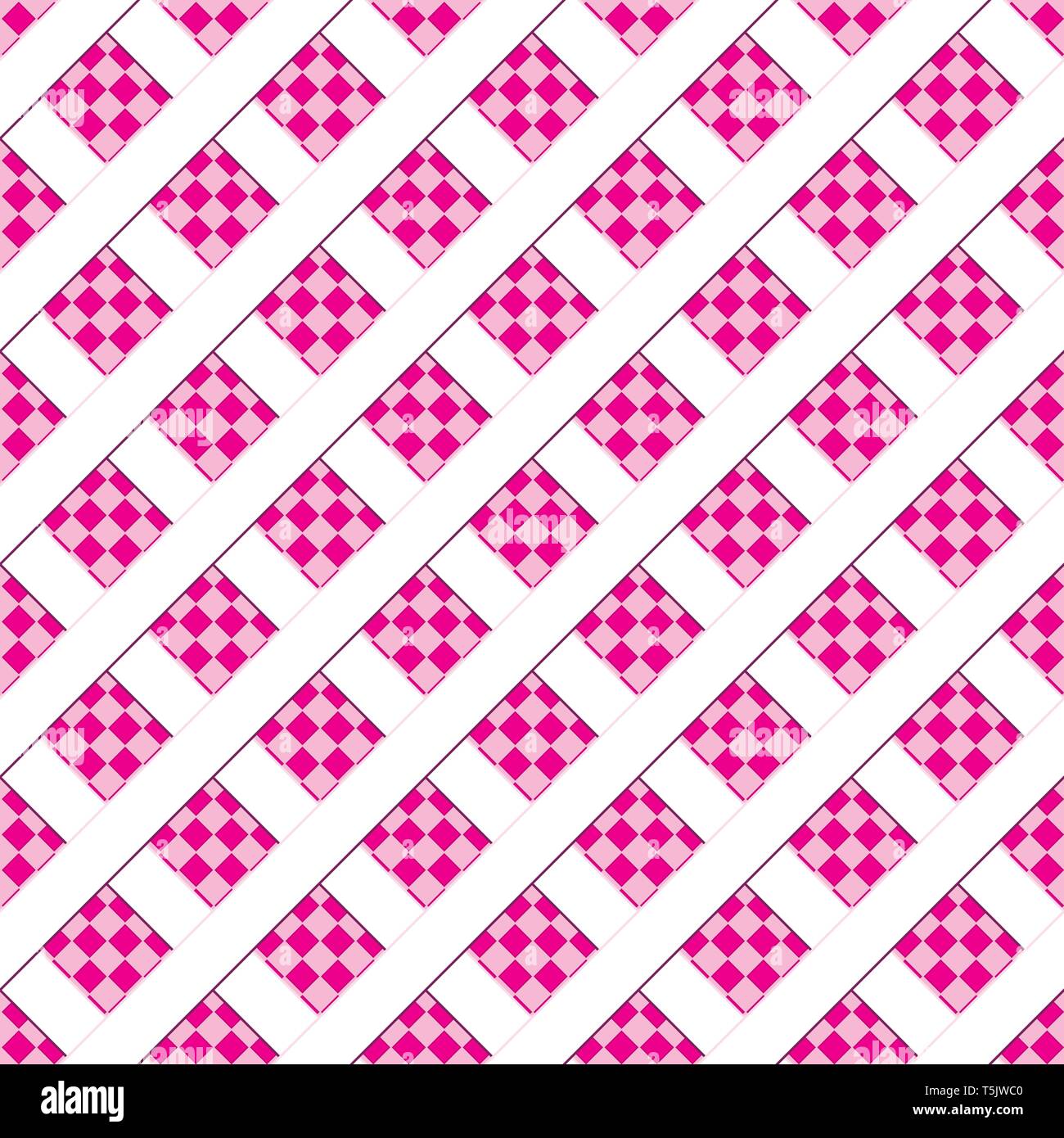 Abstract seamless background with pink geometric pattern,vector illustration Stock Vector