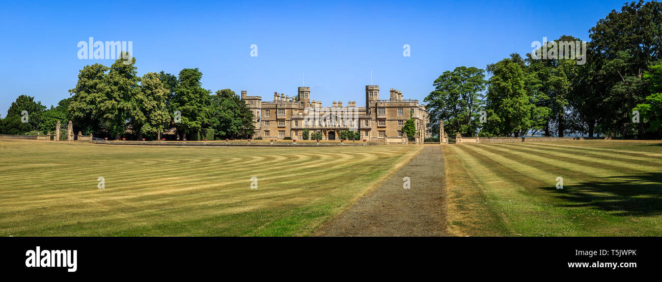 Castle Ashby House, Northamptonshire, England, UK.  Ancestral home of the Marquess of Northampton Stock Photo