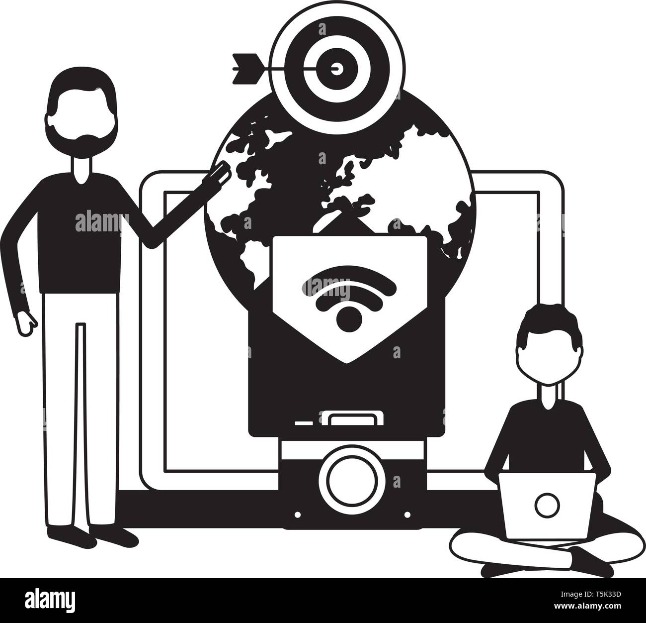 people social media Stock Vector Image & Art - Alamy