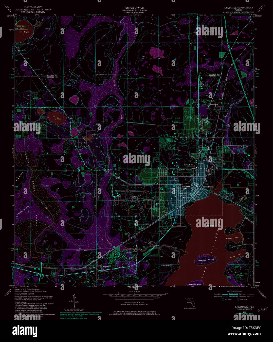 Kissimmee florida map hires stock photography and images Alamy