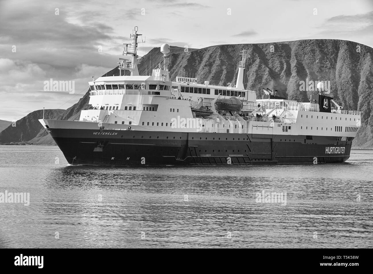 Hurtigruten coastal express Black and White Stock Photos & Images - Alamy