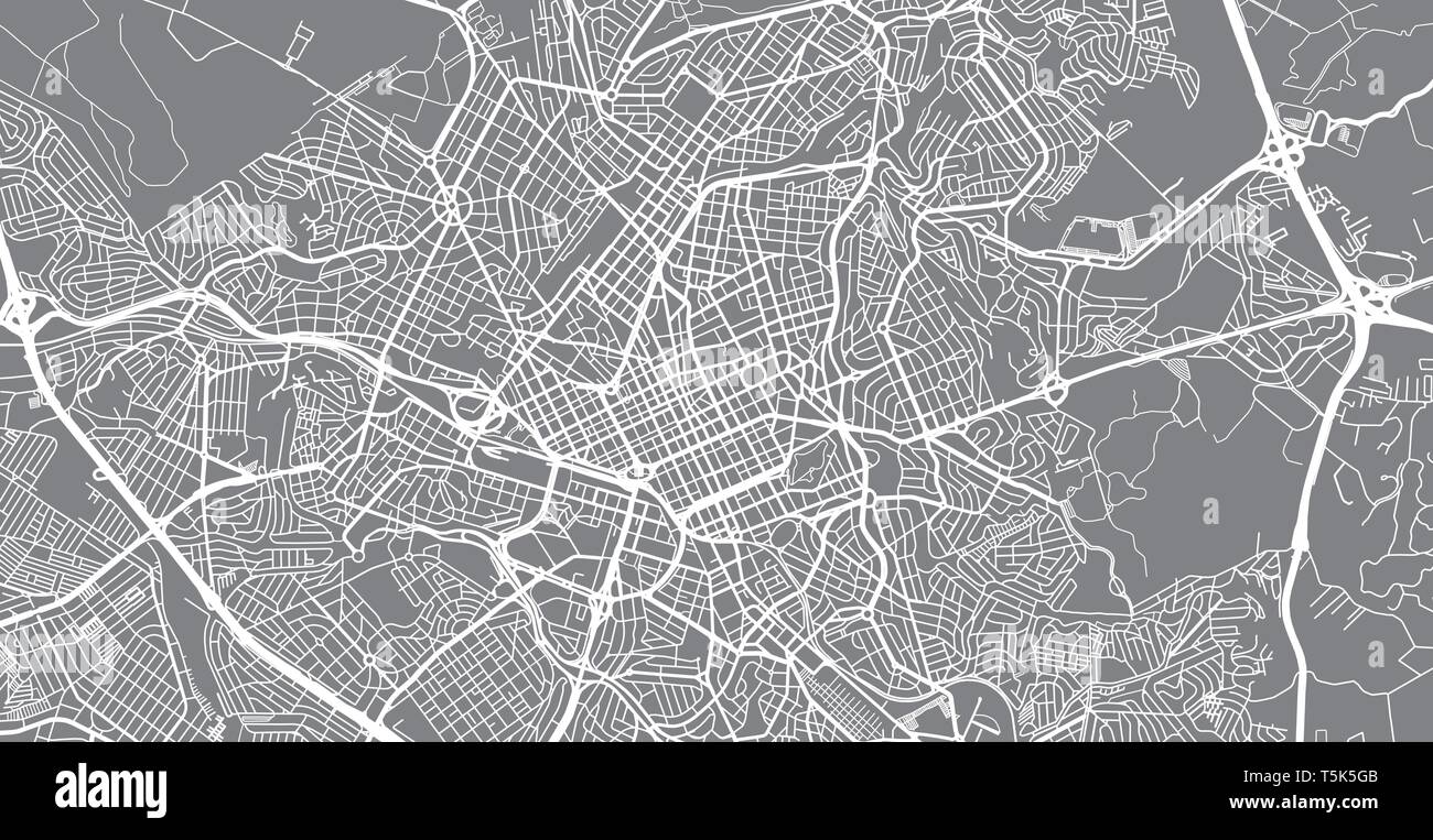 Urban vector city map of Campinas, Brazil Stock Vector Image & Art Alamy