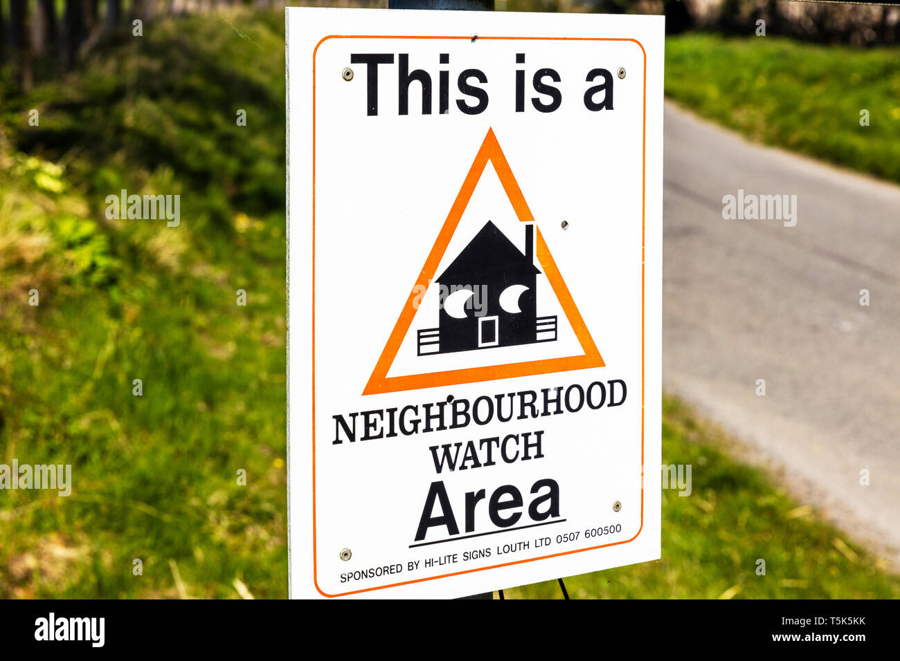 Neighbourhood watch area sign,  Neighbourhood watch area, Neighbourhood watch, area, sign, signs, warning, Neighborhood watch area sign, Stock Photo